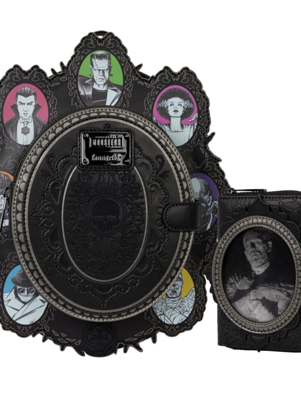 Loungefly Universal Monsters Exclusive Lenticular Cameo Backpack & Wallet NWT - Picture 2 of 16